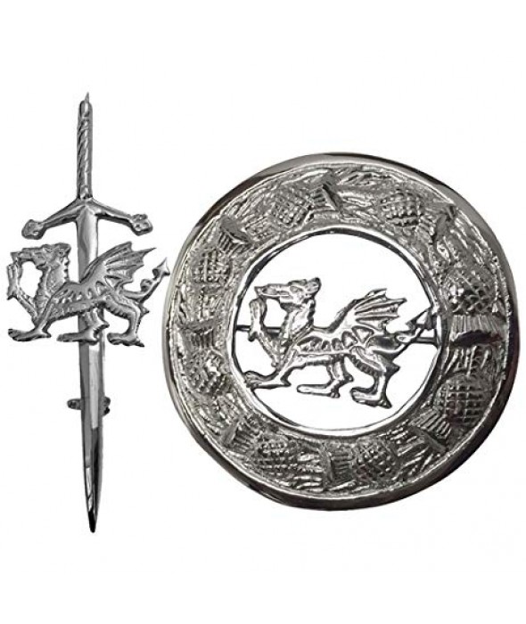 Celtic Welsh Dragon Kilt Pin