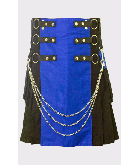 BLACK & BLUE UTILITY HYBRID KILT