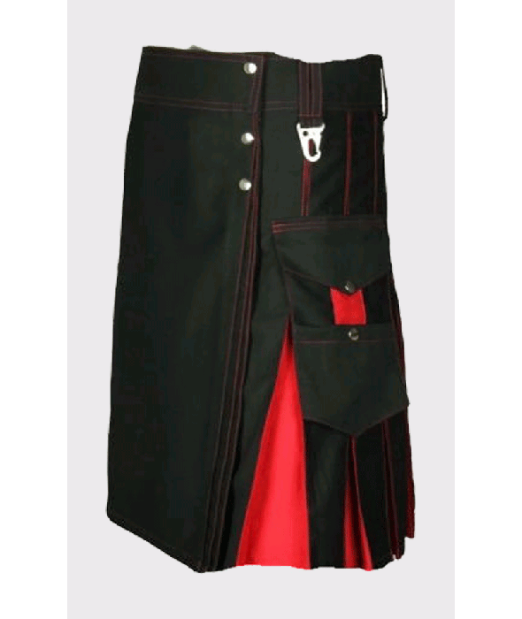 Black & Red Hybrid Kilt