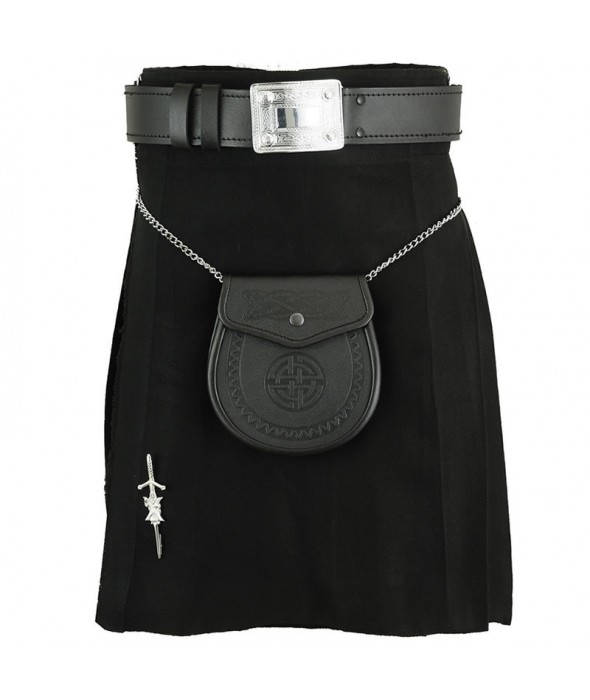 Black Tartan Kilt