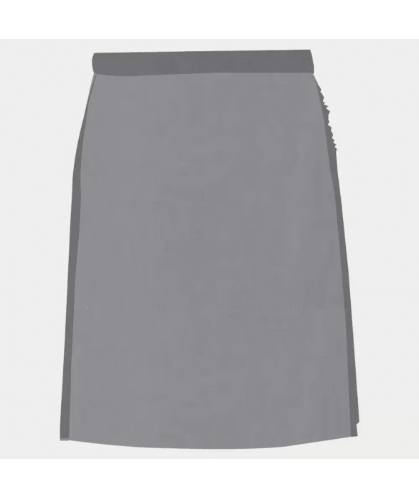 Solid Grey Women Tartan Kilt