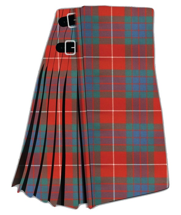 Fraser Red Ancinet Tartan Kilt