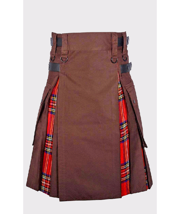 Hybrid Kilt With Leather Straps
