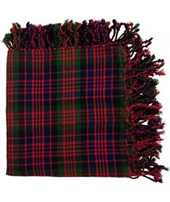  Scottish Tartan Kilt Fly Plaid with Black And Red Lining 