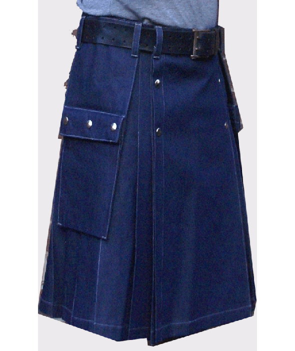 Indigo Denim Kilt for Men