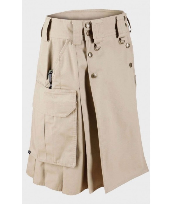 khaki tactical kilt