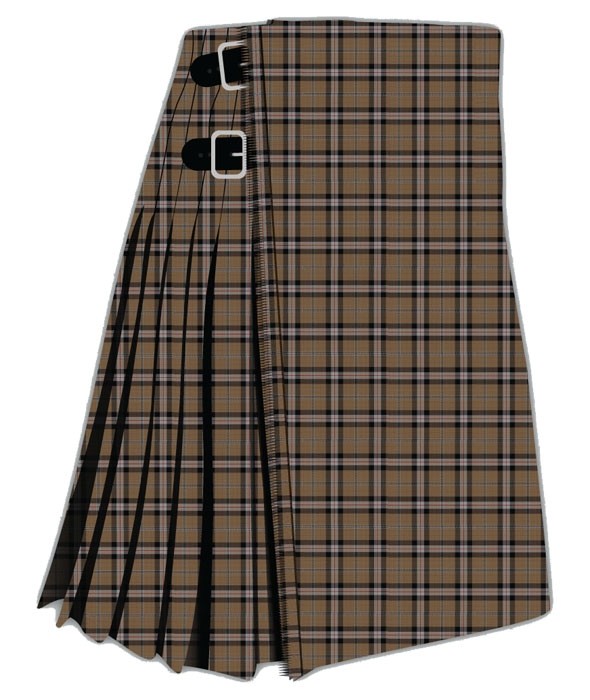 Merrick Camel Tartan Kilt
