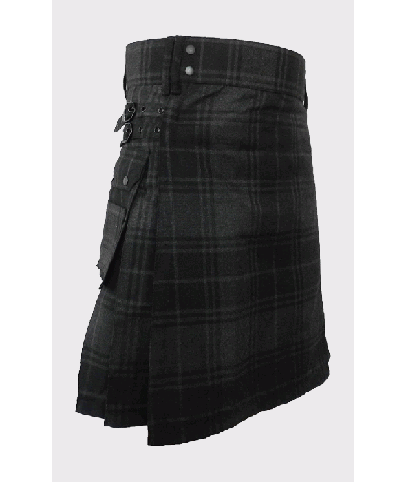 Scottish Grey Tartan Kilt