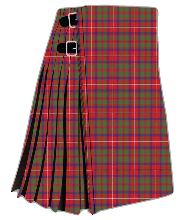 Shaw Red Modern Tartan Kilt