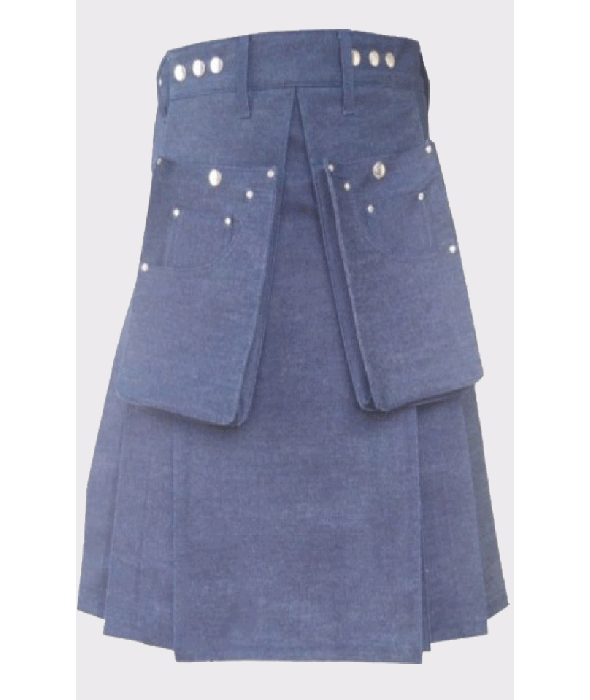 New Fashion Cargo Denim Kilt