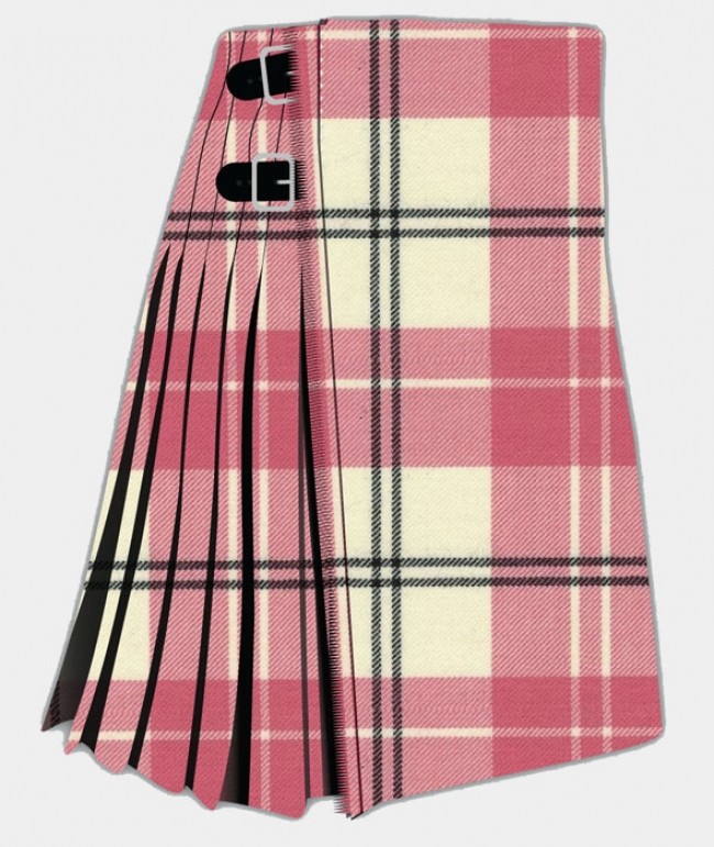 Ailsa Pink Tartan Kilt