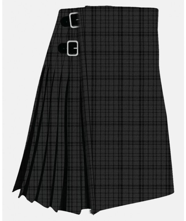 Black Shadow Tartan Kilt