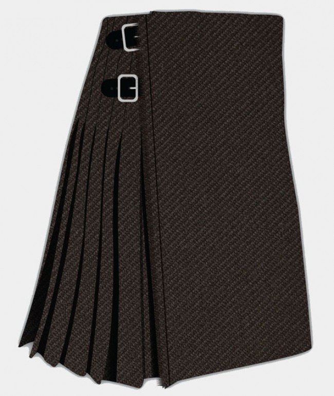 Clan Brown Plain Tartan Kilt