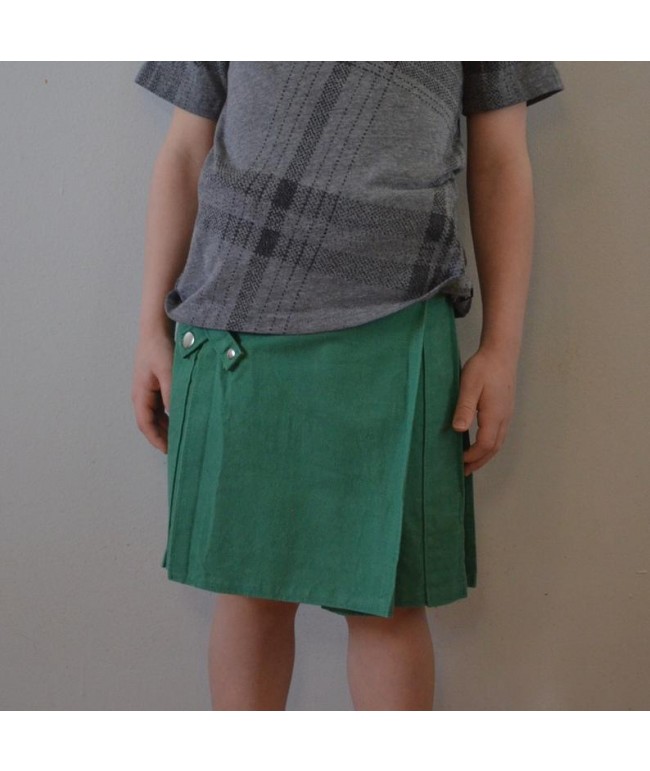 Toddler Box Kilt Silver Snap