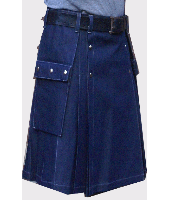 Indigo Denim Kilt for Men