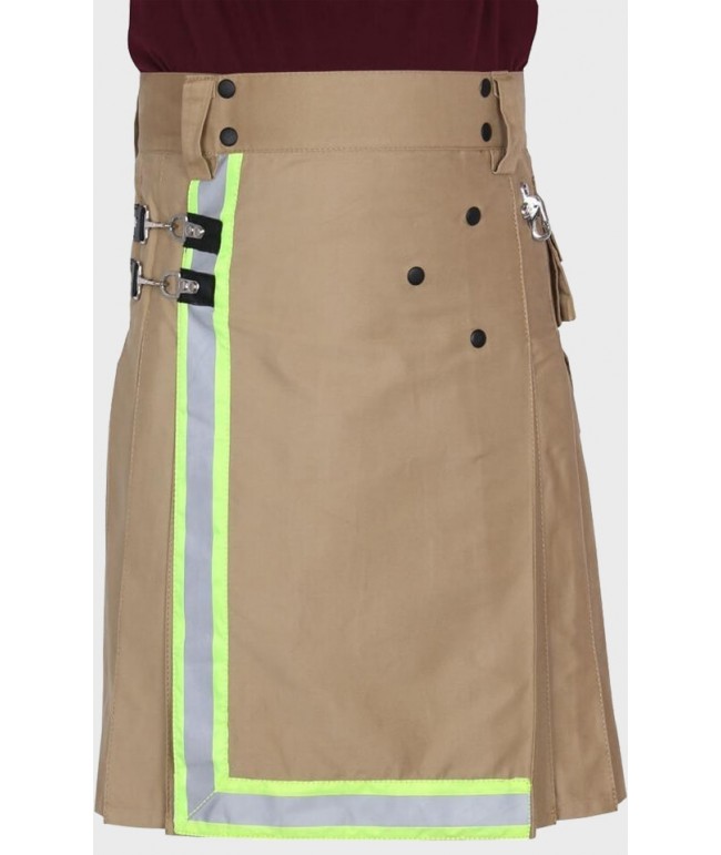 Khaki Firefighter Utility Kilt