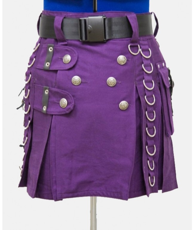 Mini Purple Kilt for Women