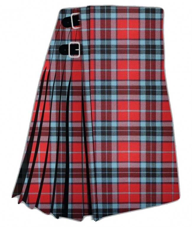 Thompson Red Modern Tartan Kilt