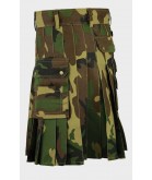 Woodland Camo Kilt For Men