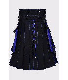 BLACK & BLUE UTILITY HYBRID KILT