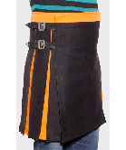 Black and orange Double Tonned Kilt