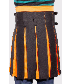 Black and orange Double Tonned Kilt