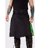 Black Utility With Irish Green Tartan Kilt