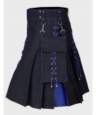 BLACK & BLUE UTILITY HYBRID KILT