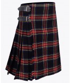 BLACK STEWART TARTAN KILT
