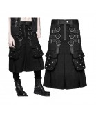  Black Gothic Utility Kilt