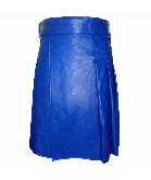 Blue Leather Kilt