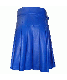 Blue Leather Kilt