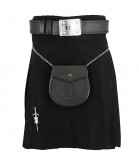 Black Tartan Kilt