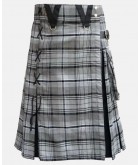 BOX PLEATED GREY HAMILTON MODERN KILT