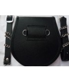 BRAND NEW CELTICC DESIGN BLACK LEATHER SPORRAN WITH S-CHAIN KILT & BELT BAGPIPE