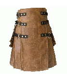 Brown Leather Kilt