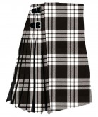 Clan MacFarlane Black & White Tartan Kilt