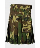 Woodland Camo Kilt For Men