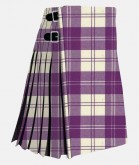 Eriskin Dress purple & White Tartan Kilt