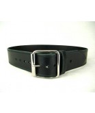 Black Leather Kilt Belt