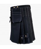 Black Working Kilt For Men