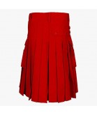Red Utility Kilt For Men