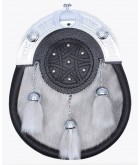 Full Dress Sporran Light Grey Sealskin With Free Chain Belt