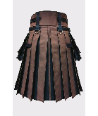 Black and Brown Gothic Hybrid Kilt