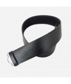 High Quality Embossed Leather Scottish Highland Kilt Belt with Celtic Buckle