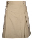 men's khaki utility kilt