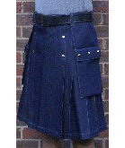Indigo Denim Kilt for Men