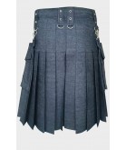 Modern Denim Kilt For Men