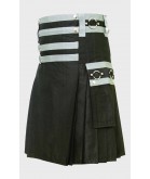 Men,s Modern steampunk Gothic Utility kilt