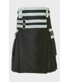 Men,s Modern steampunk Gothic Utility kilt